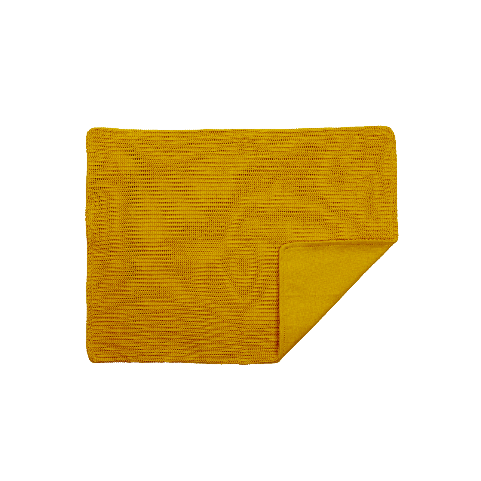 Cover | 45x60 Knitted Ocher Yellow
